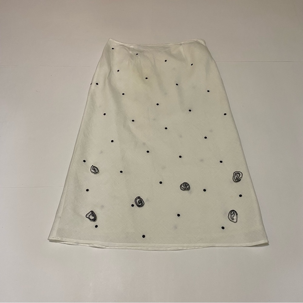 Richard Malcom white & black skirt size 6 - Picture 1 of 5